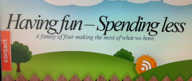 A guest post from having fun- spending less.