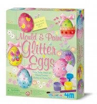 Mould and Paint Glitter Eggs