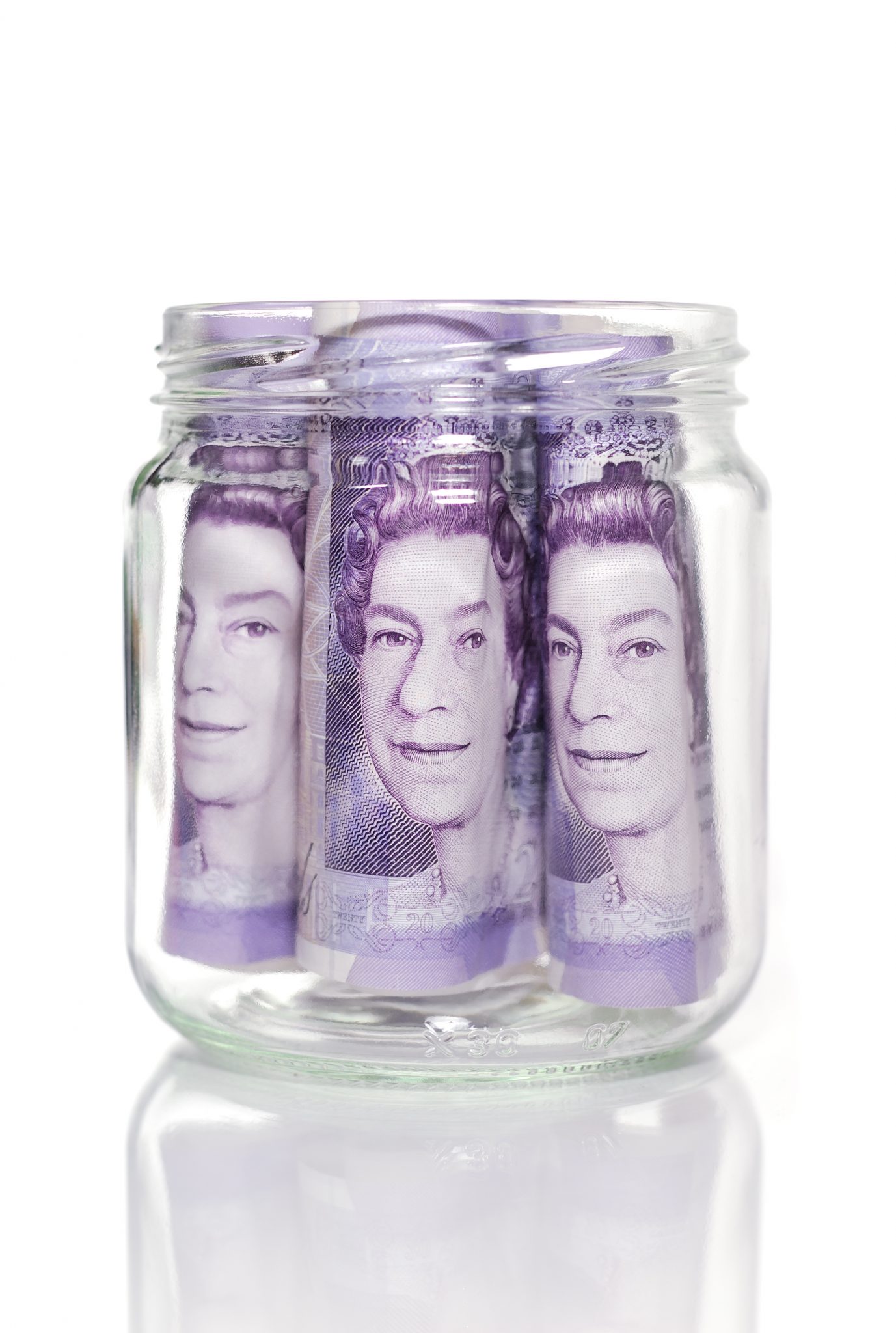 3 £20 notes in a jar Do you think about retiring?