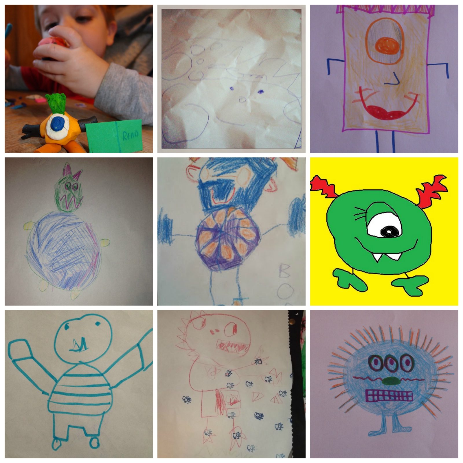 A Scary Monster Drawing Competition
