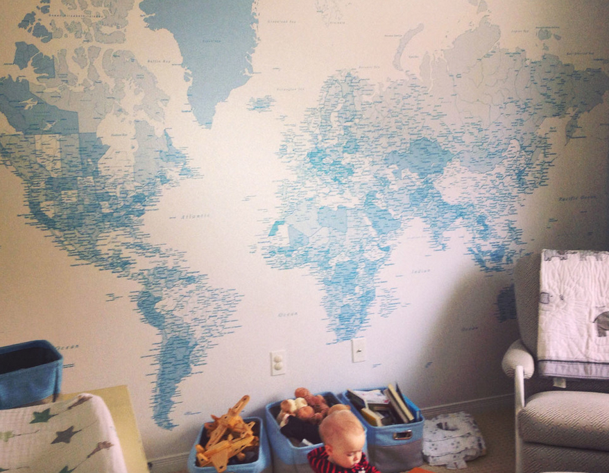 Great map wallpaper for kids