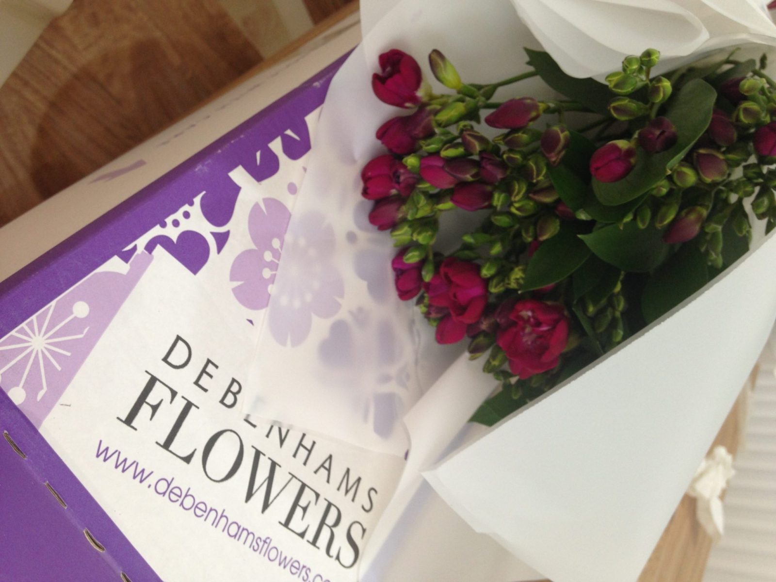 A freesia flower delivery
