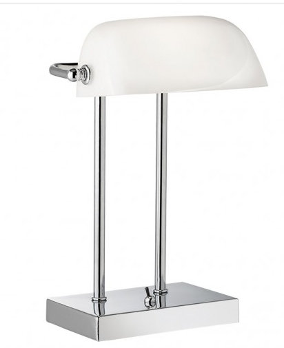 Chrome Bankers Lamp