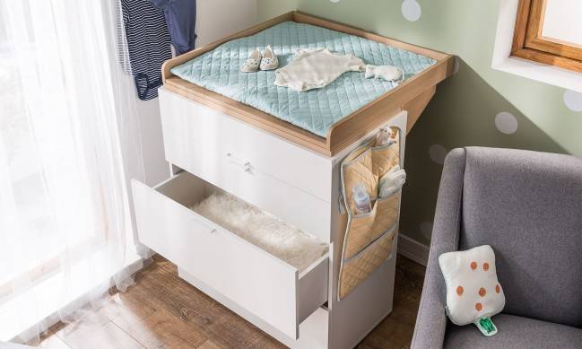 Furniture tips for new mums change table